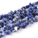 Chips de piedras ± 5x8mm Sodalita - Azul índigo claro